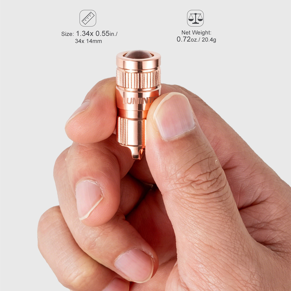 Copper Flashlight EDC LED Pock - đánh giá và giá Outdoor Lighting Brass