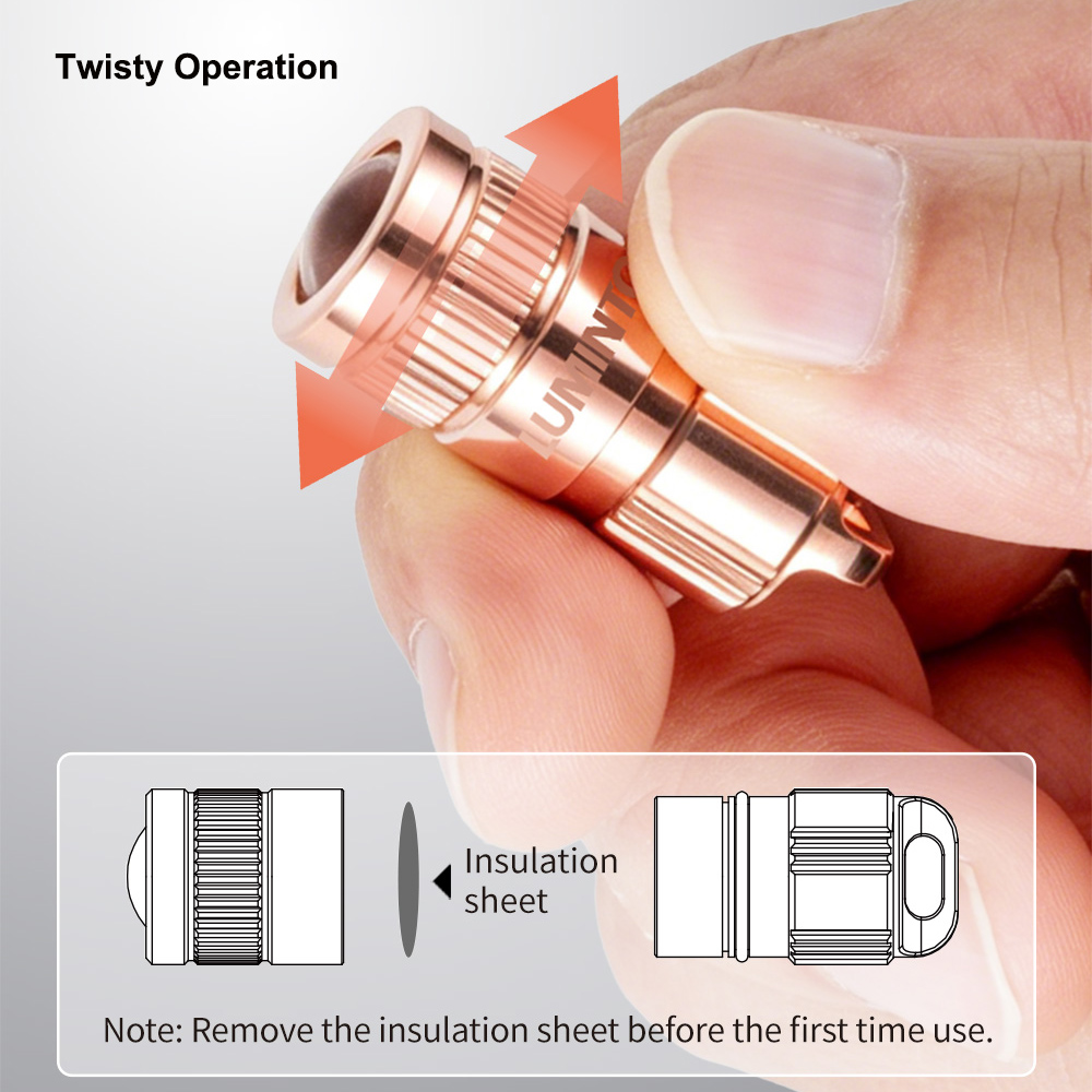 Copper Flashlight EDC LED Pock - đánh giá và giá Outdoor Lighting Brass