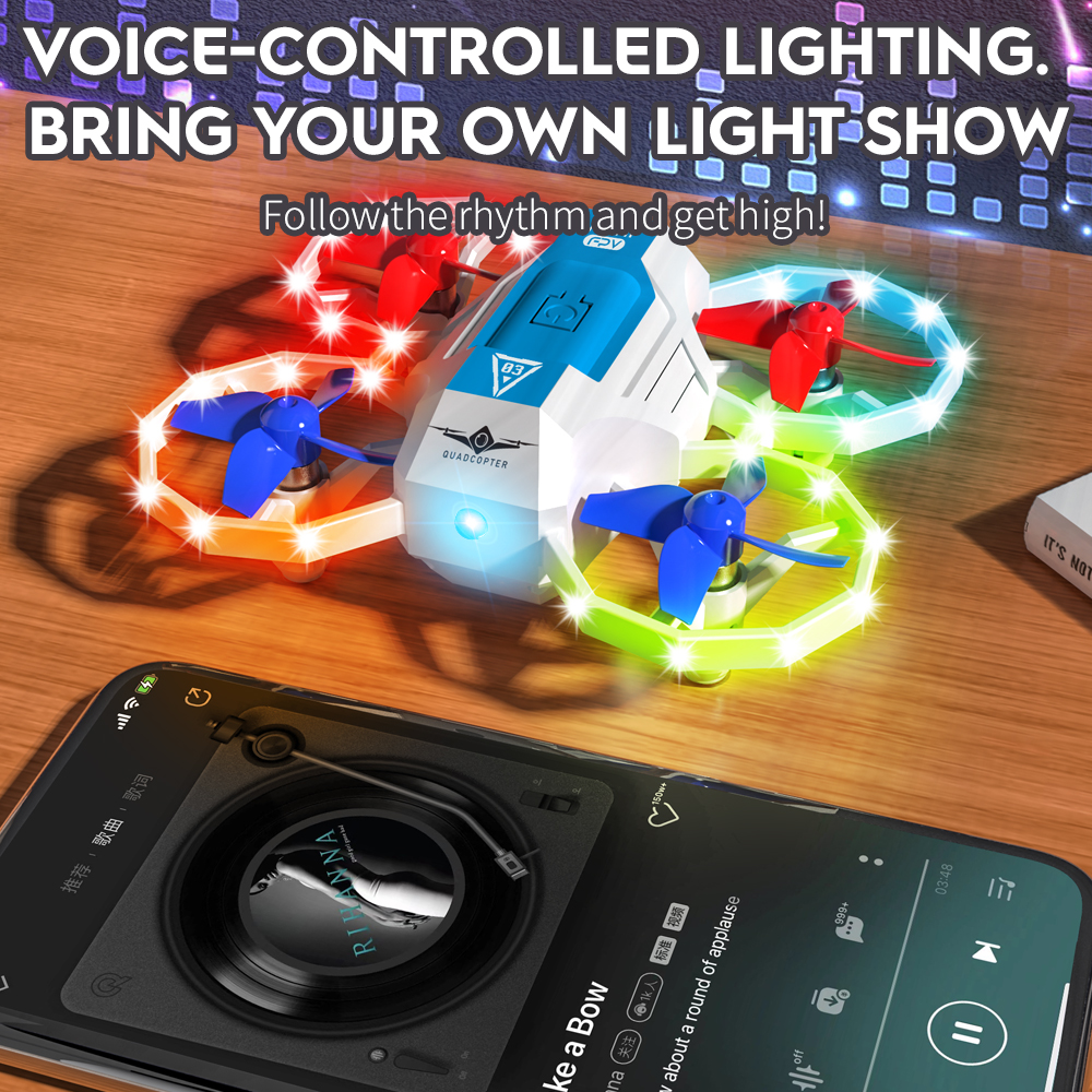 KF601 New Mini Drones With Mus - đánh giá và giá Outdoor Lighting Battery Operated
