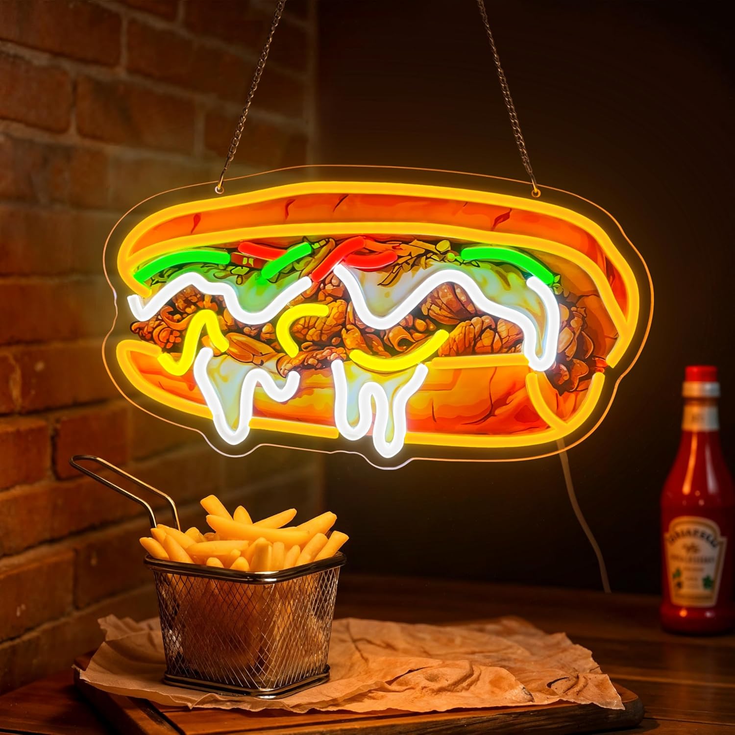 Philly Cheesesteak Neon Sign U - đánh giá và giá Outdoor Lighting Vendors