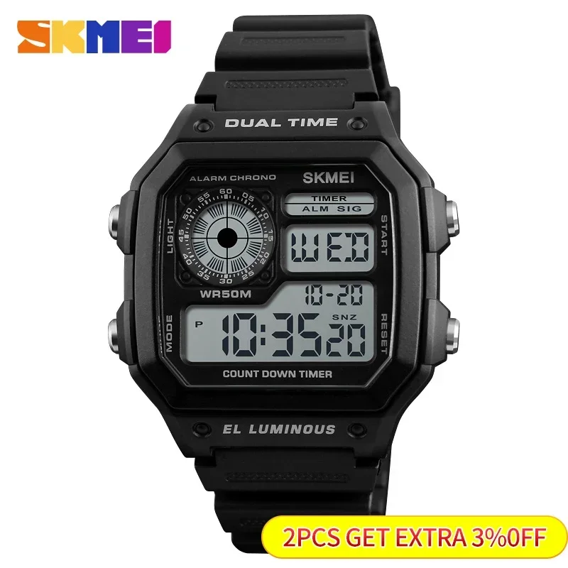 SKMEI 1299 Fashion Men PU Stra - đánh giá và giá Outdoor Lighting Zones
