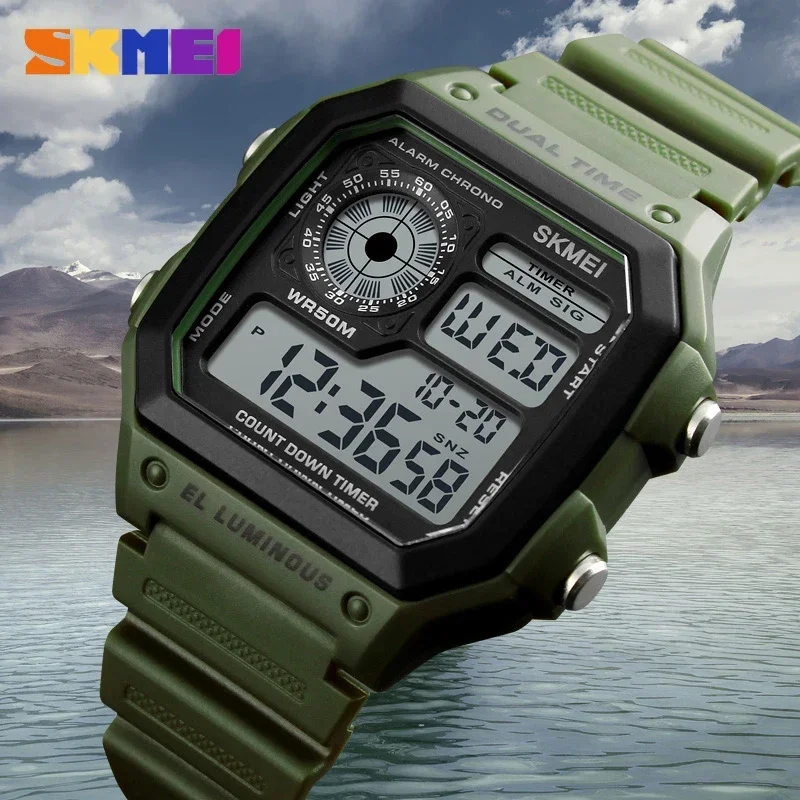 SKMEI 1299 Fashion Men PU Stra - đánh giá và giá Outdoor Lighting Zones