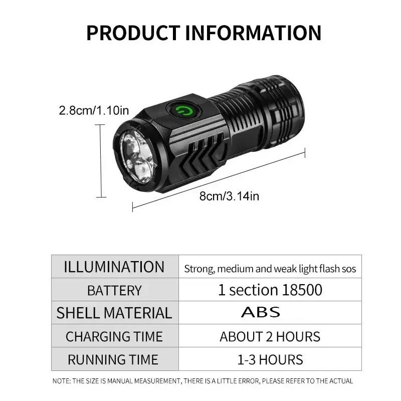 Mini 3LED Flashlight With Pen  - đánh giá và giá Outdoor Lighting Ideas