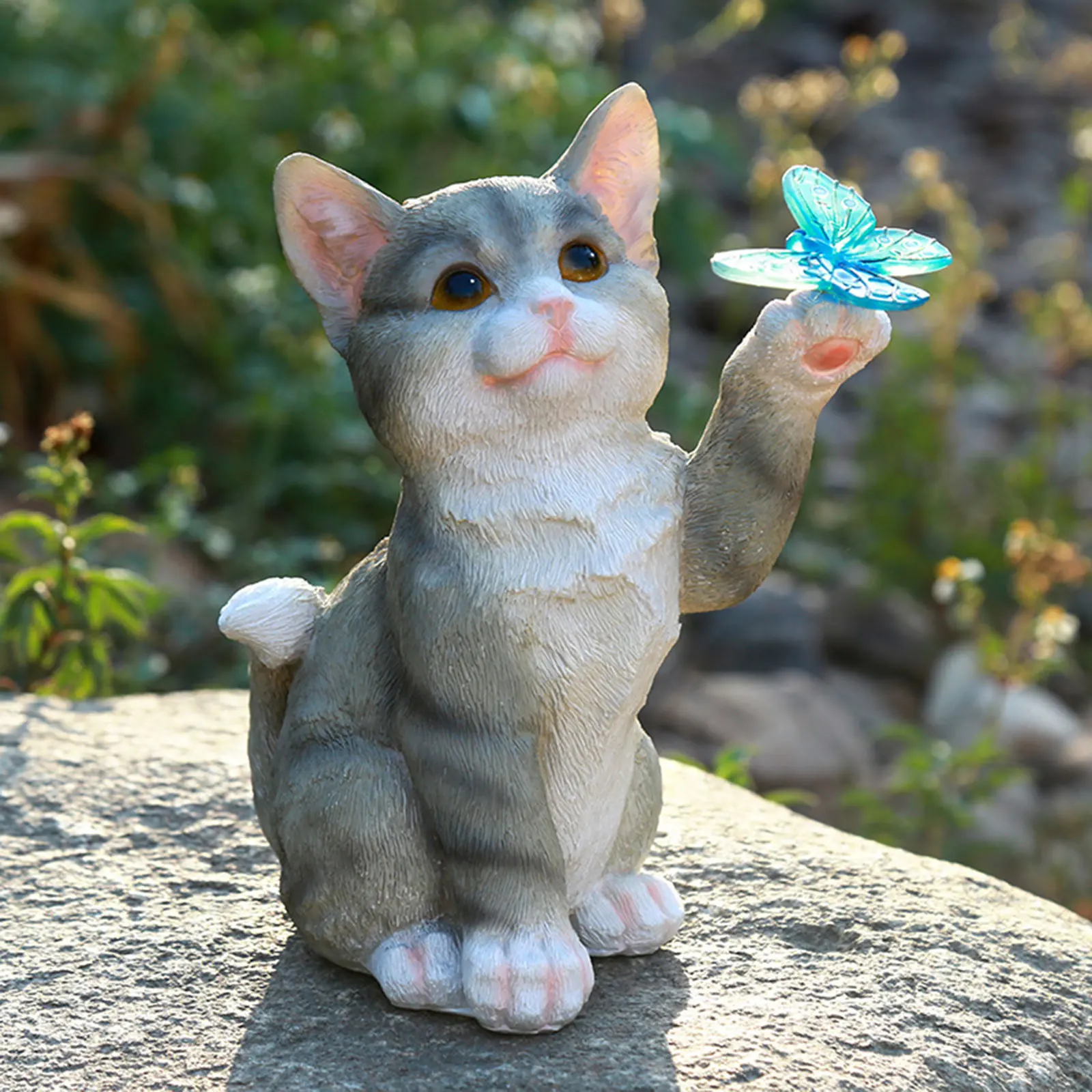 Outdoor Cat Sculpture Figurine - đánh giá và giá Landscape Spike Light