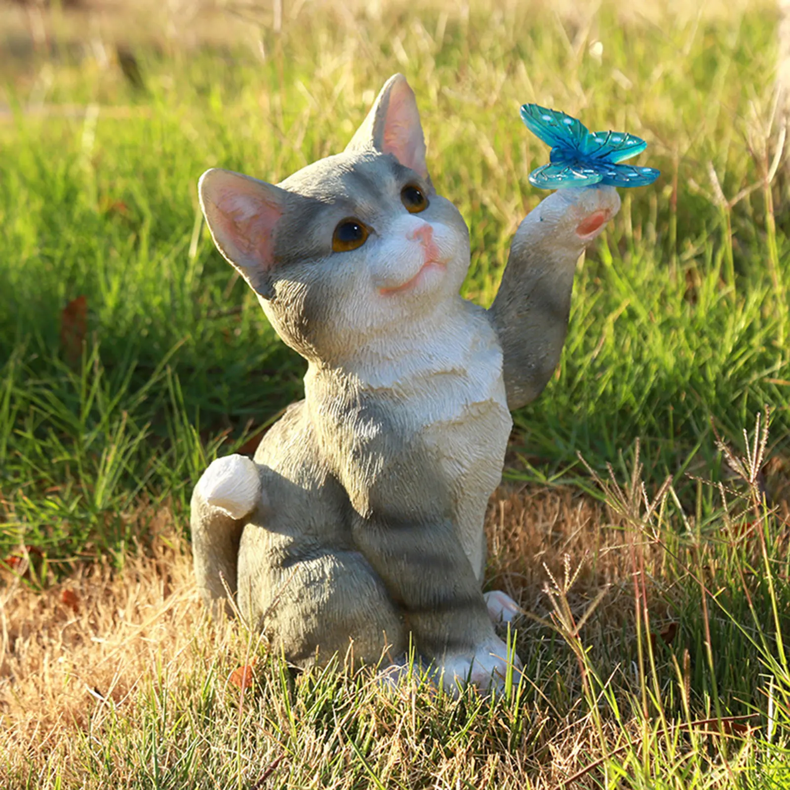 Outdoor Cat Sculpture Figurine - đánh giá và giá Landscape Spike Light