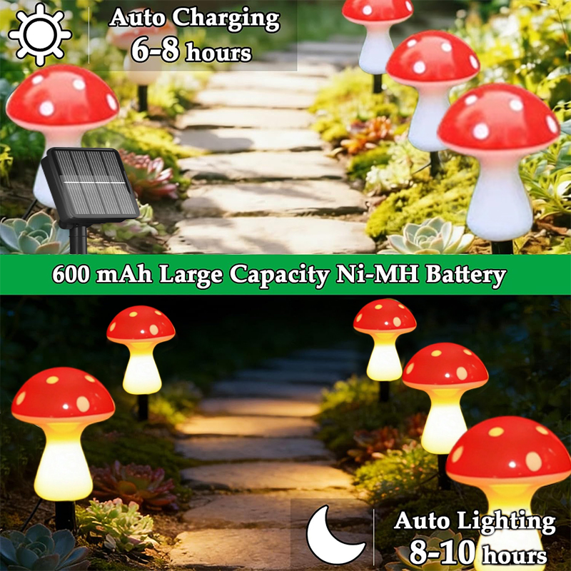 Outdoor LED Mushroom Decor Cou - đánh giá và giá Landscape Spike Light