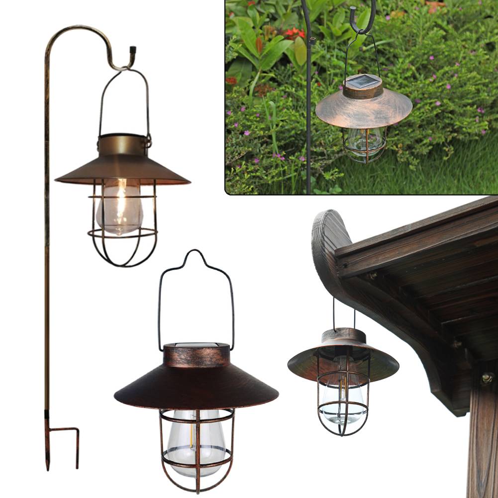 Solar Retro Camping Lantern Wa - đánh giá và giá Landscape Spike Light
