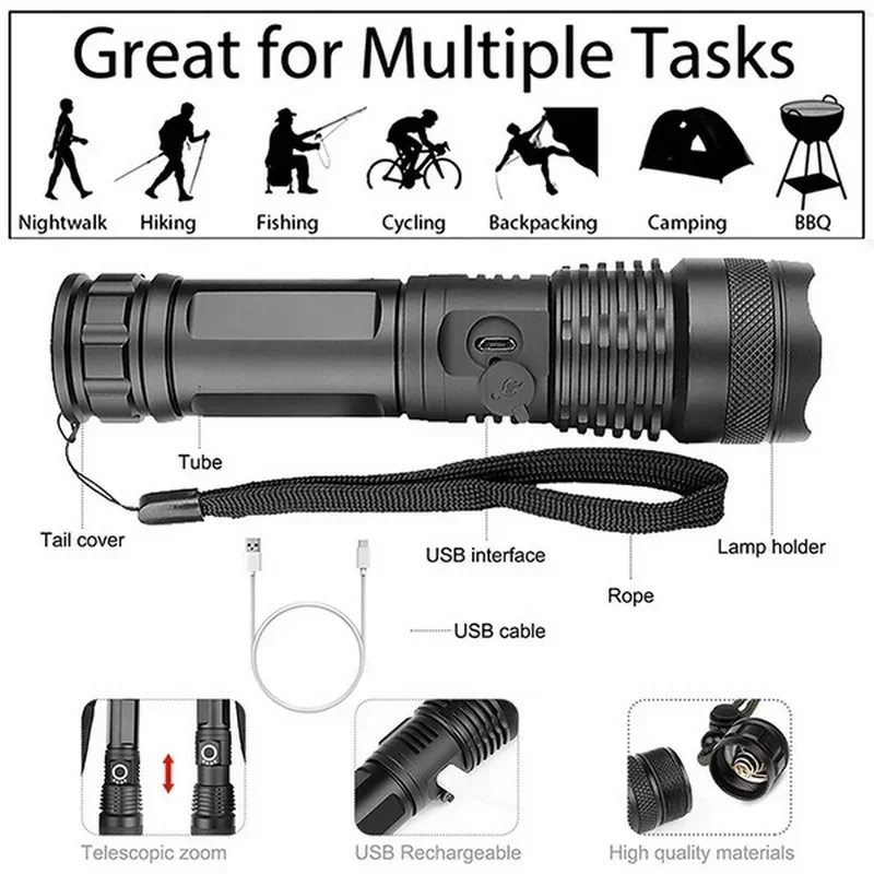 High Power XHP70 Led Flashligh - đánh giá và giá Outdoor Lighting Ideas
