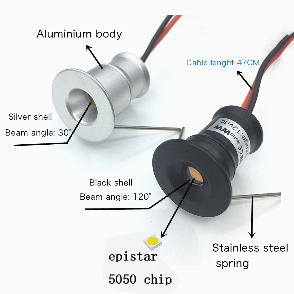 Mini Downlight LED 12V 15mm Re - đánh giá và giá Outdoor Lighting Under Roof